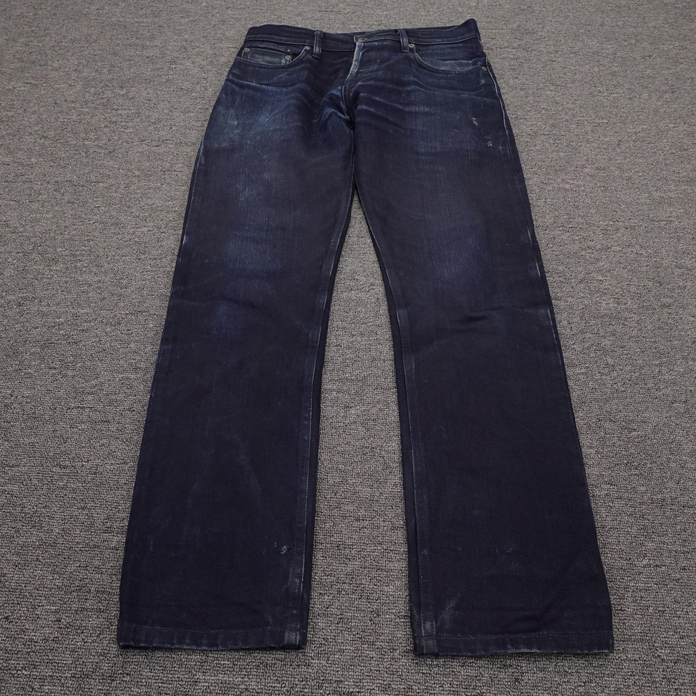 3sixteen ST-120X Jeans Mens 32x30 Blue Raw Selvedge Slim Tapered Denim Made USA